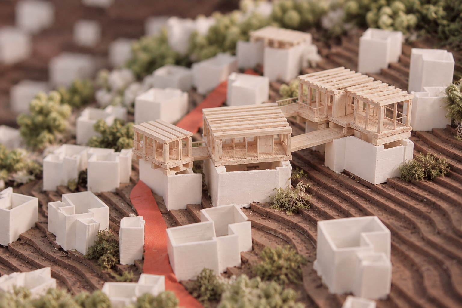 Physical model of Living Ruins intervention in Kayaköy